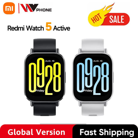 الإصدار العالمي من Xiaomi Redmi Watch 5 Active بشاشة 2 بوصة عمر بطارية يصل إلى 18 يومًا أكثر من 140 وضعًا للتمرين مكالمات بلوتوث 5ATM