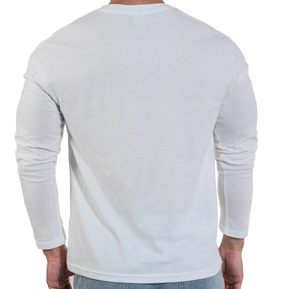 Men's Cotton Long Sleeve T Shirt Classic Fit For Everyday