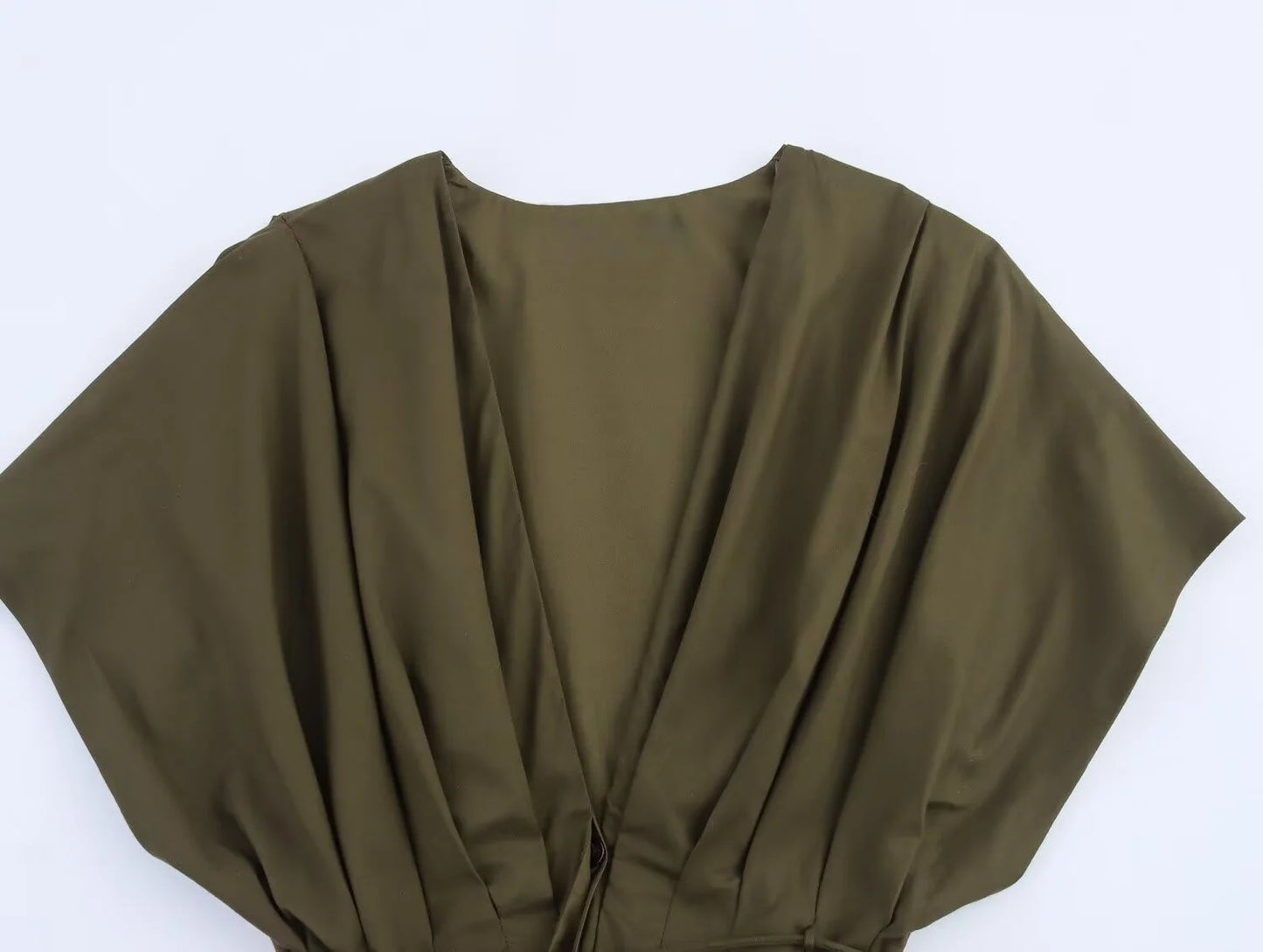 فستان صيفي أنيق، أنيقة، نسائية منسدلة وياقة