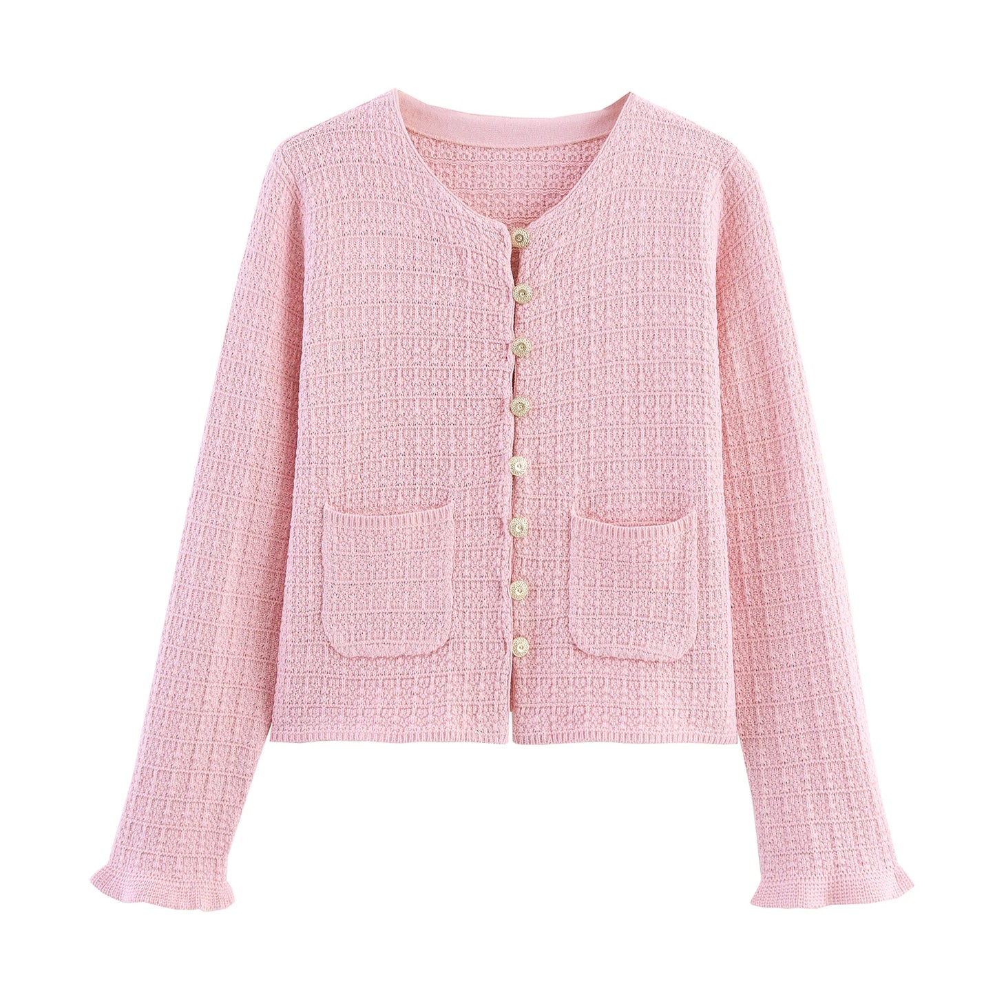 مجموعة كارديجان محبوك بأكمام قصيرة وتنورة نصفية أنيقة ومتعددة الاستخدامات برقبة مستديرة ومشبك من مجموعة DEEABAE لفصل الخريف والشتاء