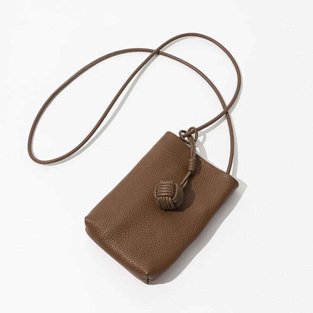 حقيبة كروس صغيرة من الجلد الطبيعي للنساء، حقيبة هاتف محمولة بنقشة أحرف أولية مخصصة، حقيبة يد منسوجة يدويًا، حقيبة يد صغيرة للسيدات، محفظة صغيرة قابلة للتخصيص