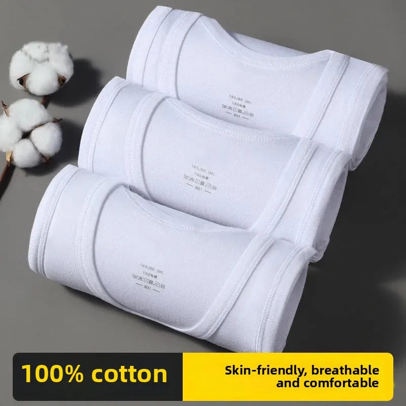 Men Premium Pure Cotton Sleeveless Fitness Vest Breathable