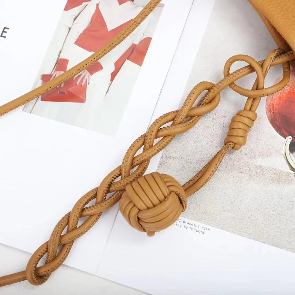 حقيبة كروس صغيرة من الجلد الطبيعي للنساء، حقيبة هاتف محمولة بنقشة أحرف أولية مخصصة، حقيبة يد منسوجة يدويًا، حقيبة يد صغيرة للسيدات، محفظة صغيرة قابلة للتخصيص