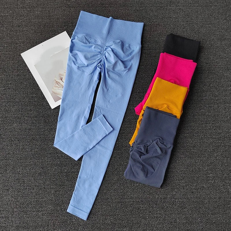 Seamless Yoga Leggings High Waist Push Up For Women Fitness