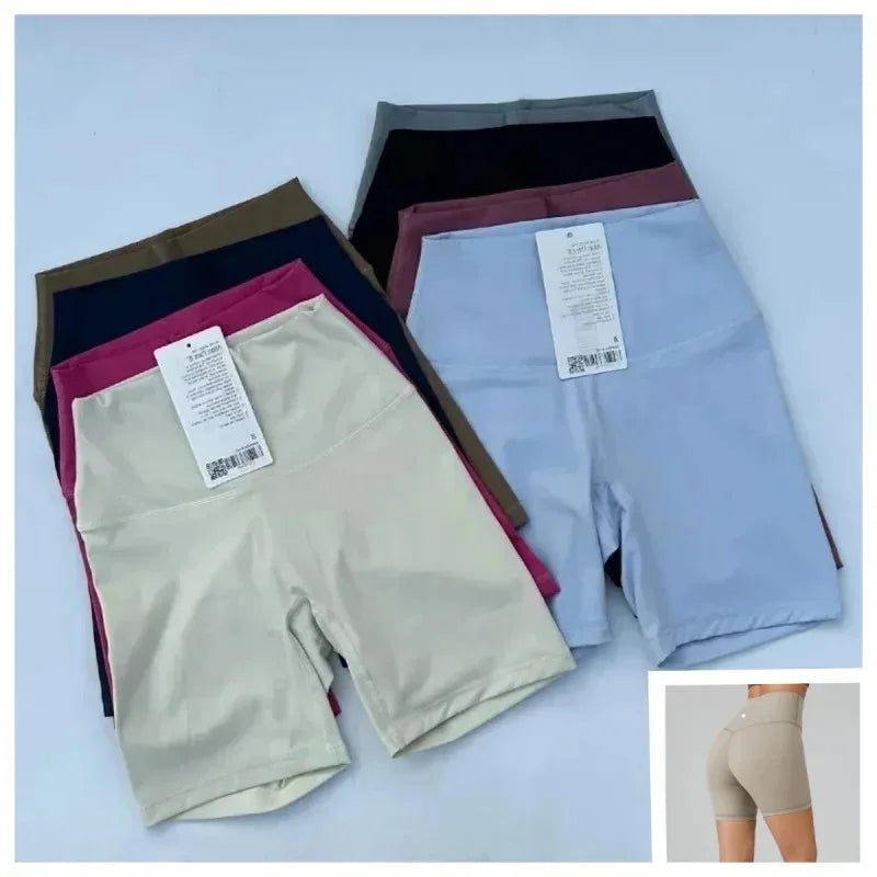 شورتات ضيقة جديدة لعام 2024 للجري للسيدات، ملابس رياضية قصيرة للنساء، ملابس يوغا للنساء، سراويل ضيقة للياقة البدنية بدون درزات