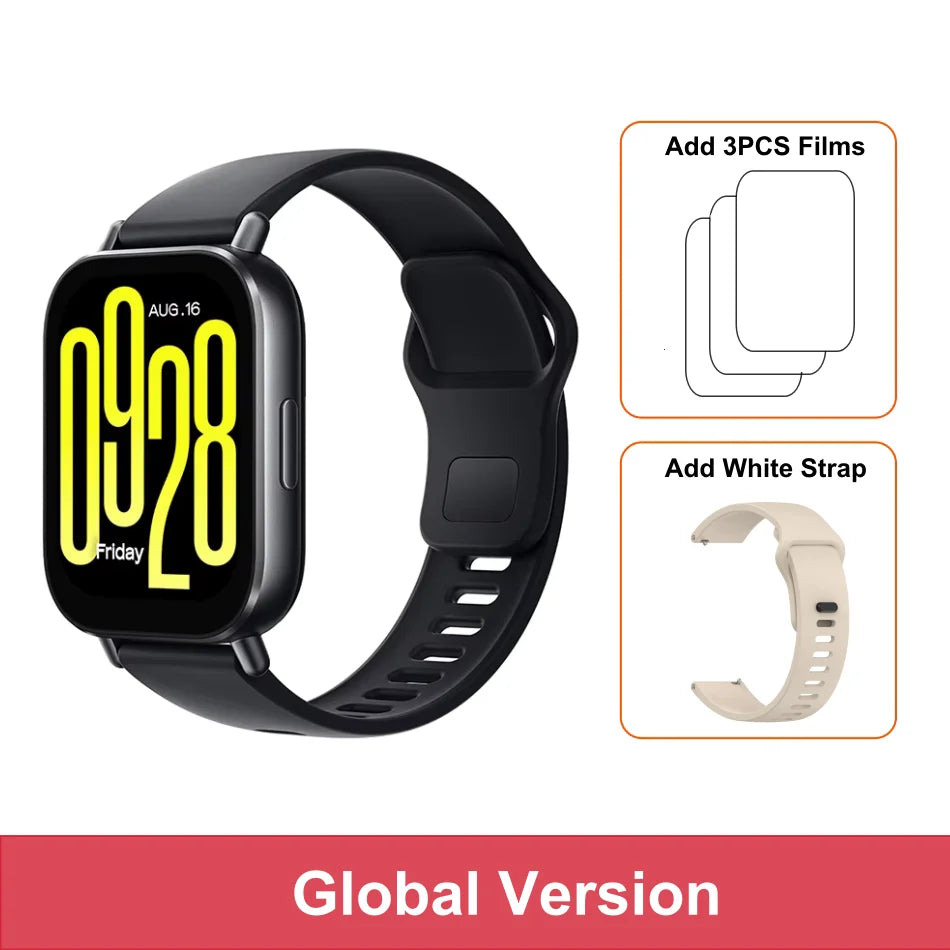 الإصدار العالمي من Xiaomi Redmi Watch 5 Active بشاشة 2 بوصة عمر بطارية يصل إلى 18 يومًا أكثر من 140 وضعًا للتمرين مكالمات بلوتوث 5ATM