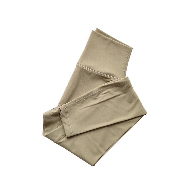 بنطلون يوغا عاري الخصر للنساء، مناسب للارتداء مع لباس ضيق لرفع الورك، سريع الجفاف، بنطلون رياضي ضيق بخيوط عالية من الأسفل