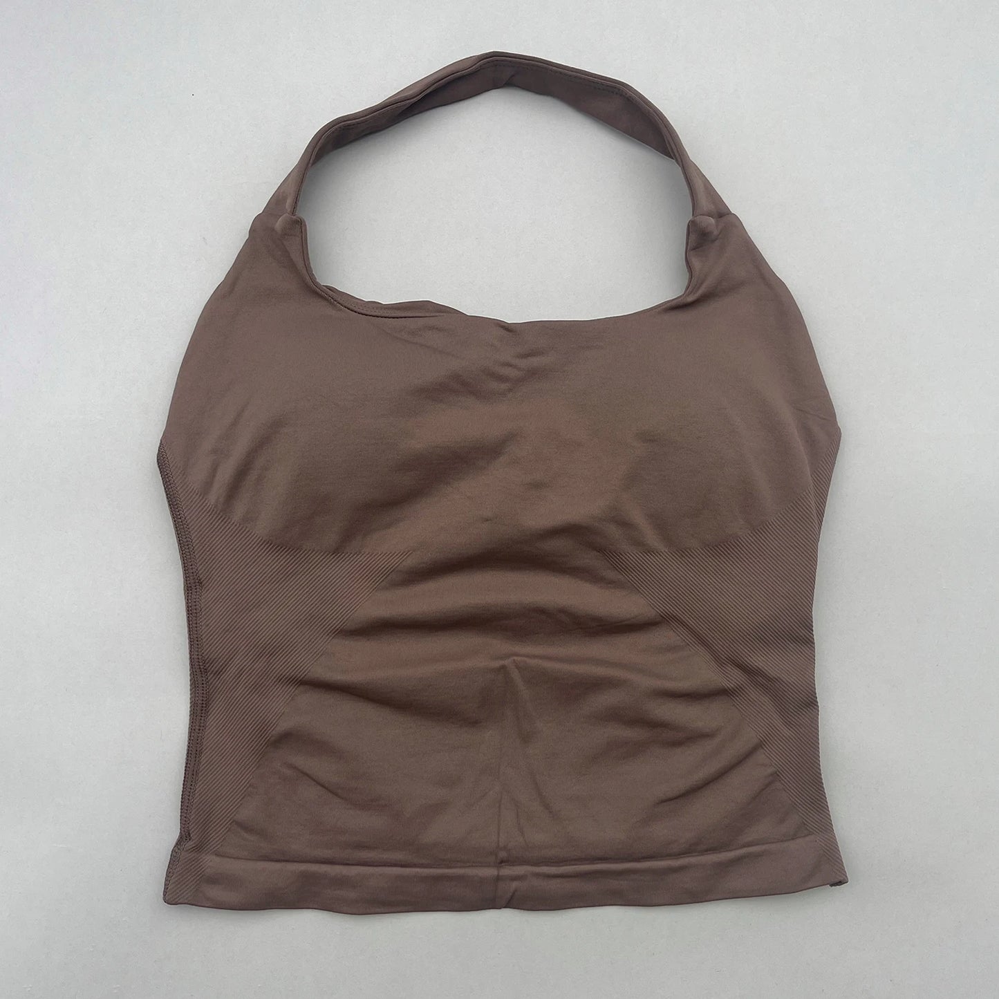 طقم يوغا نسائي بدون شعار، توب قصير وملابس رياضية، ملابس رياضية، لياقة بدنية، طقم مكون من قطعتين، للجري