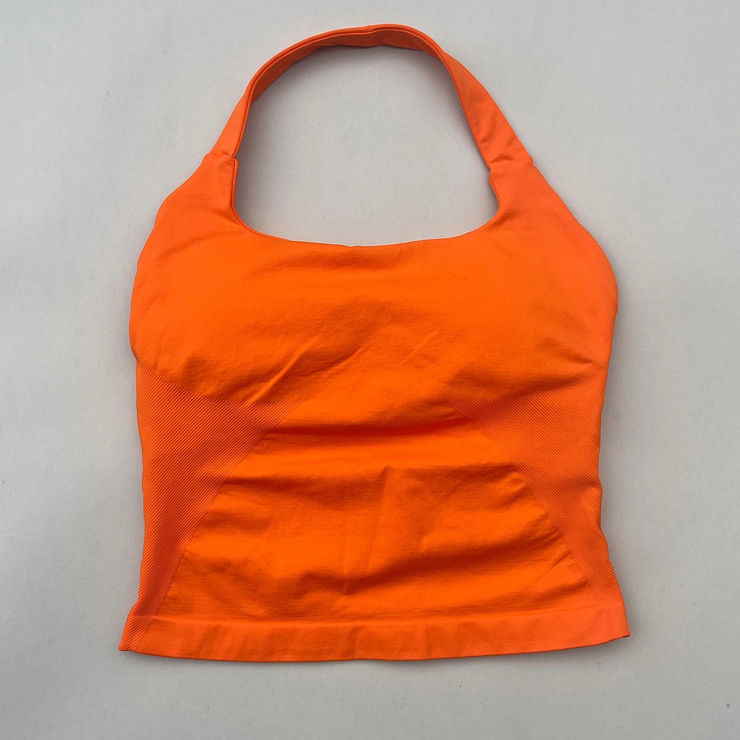 طقم يوغا نسائي بدون شعار، توب قصير وملابس رياضية، ملابس رياضية، لياقة بدنية، طقم مكون من قطعتين، للجري