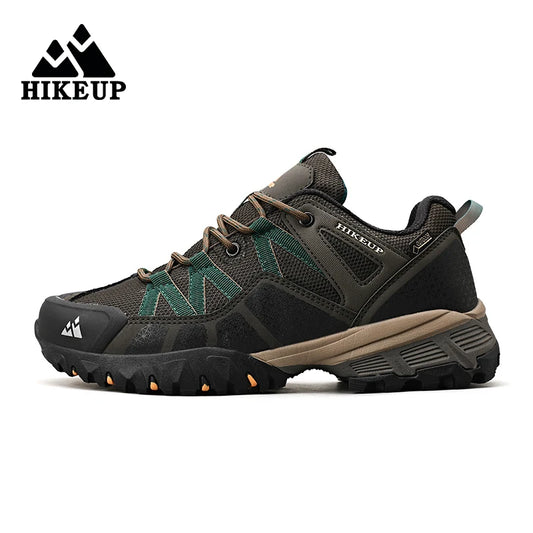 أحذية رياضية HIKEUP للرجال مزودة بوسائد قابلة للتنفس ومضادة للانزلاق، أحذية رياضية للمشي لمسافات طويلة والجري والرحلات، أحذية رياضية جبلية خارجية للرجال