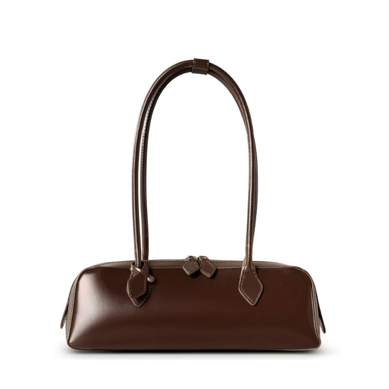 Hot Sale Genuine Leather Bag Woman Luxury Bag Korean Vintage Long Shoulder Bag Handbags Ladies Underarm Bags Travel Bag