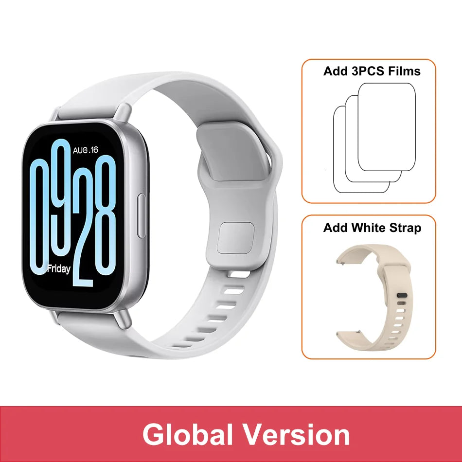 الإصدار العالمي من Xiaomi Redmi Watch 5 Active بشاشة 2 بوصة عمر بطارية يصل إلى 18 يومًا أكثر من 140 وضعًا للتمرين مكالمات بلوتوث 5ATM