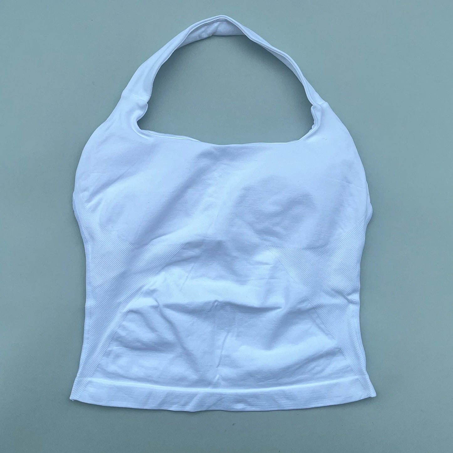 طقم يوغا نسائي بدون شعار، توب قصير وملابس رياضية، ملابس رياضية، لياقة بدنية، طقم مكون من قطعتين، للجري