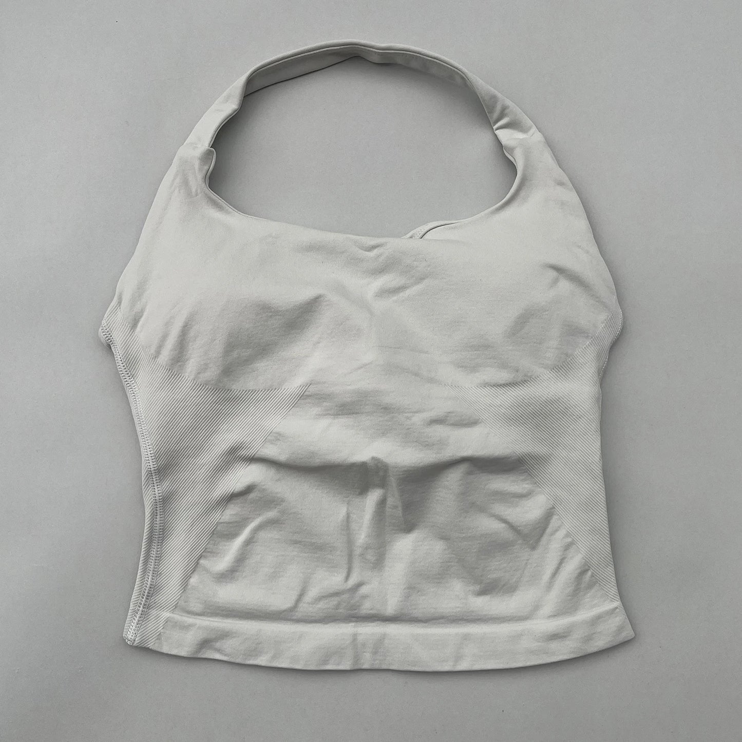 طقم يوغا نسائي بدون شعار، توب قصير وملابس رياضية، ملابس رياضية، لياقة بدنية، طقم مكون من قطعتين، للجري