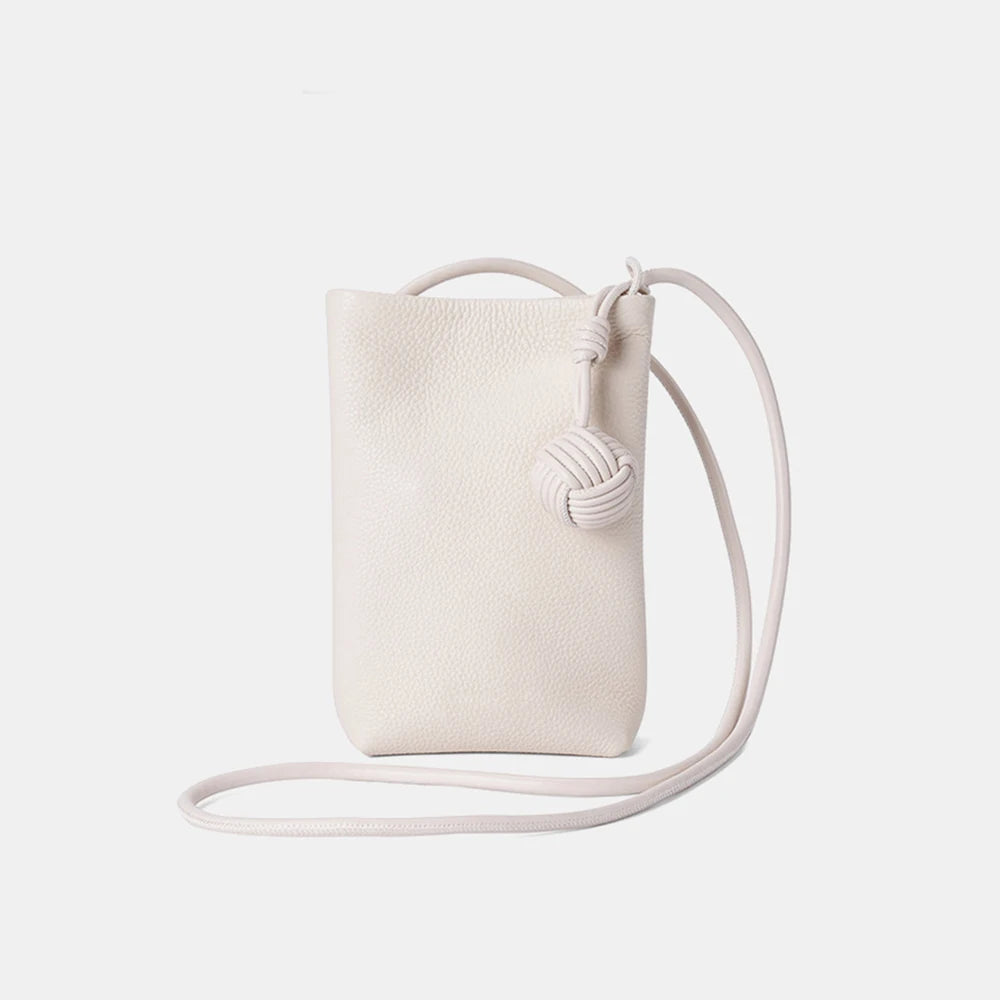 حقيبة كروس صغيرة من الجلد الطبيعي للنساء، حقيبة هاتف محمولة بنقشة أحرف أولية مخصصة، حقيبة يد منسوجة يدويًا، حقيبة يد صغيرة للسيدات، محفظة صغيرة قابلة للتخصيص