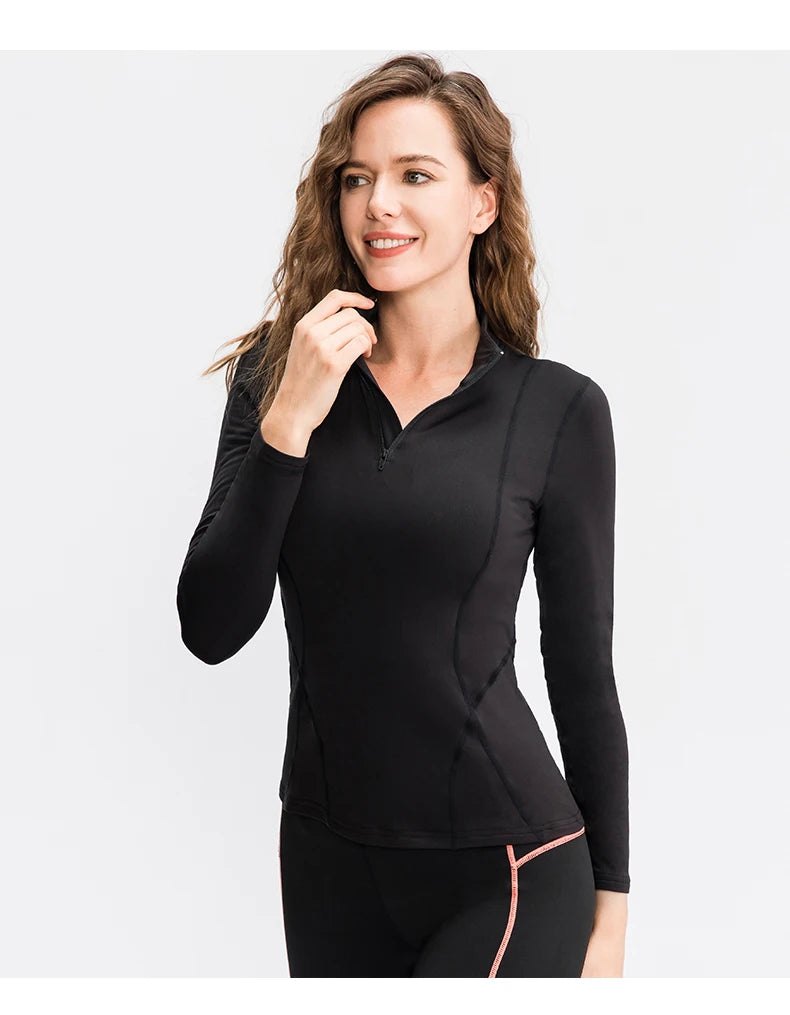 Women Long Sleeve Yoga Tops Fitness Yoga Top Gym Top Sports Wear For Women Push Up Running Top High Elastic Gym Clothes Shirts