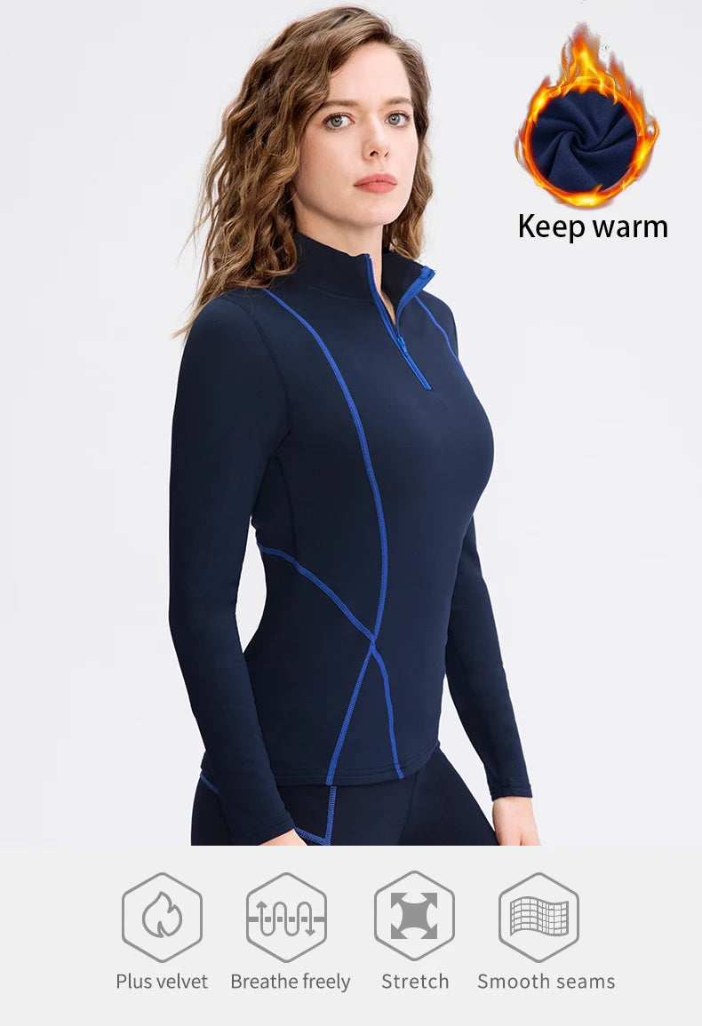 Women Long Sleeve Yoga Tops Fitness Yoga Top Gym Top Sports Wear For Women Push Up Running Top High Elastic Gym Clothes Shirts