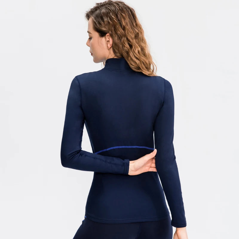 قمصان يوجا نسائية بأكمام طويلة، قمصان لياقة بدنية، قمصان رياضية، ملابس رياضية للنساء، قمصان رياضية مرنة عالية، قمصان رياضية 