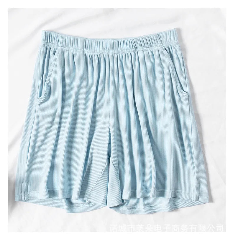 Thin Summer Loose Shorts Women's Home Wear Pant Elastic Waist Ladies Pajama Pants Modal Comfortable Sleepwear Pantalones Femme