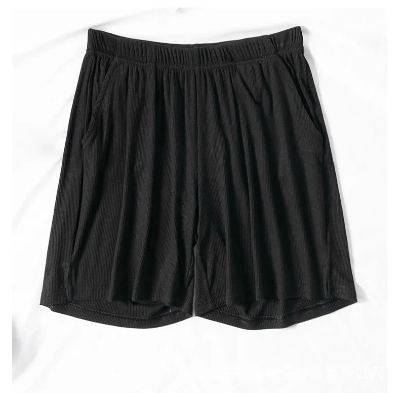 Thin Summer Loose Shorts Women's Home Wear Pant Elastic Waist Ladies Pajama Pants Modal Comfortable Sleepwear Pantalones Femme