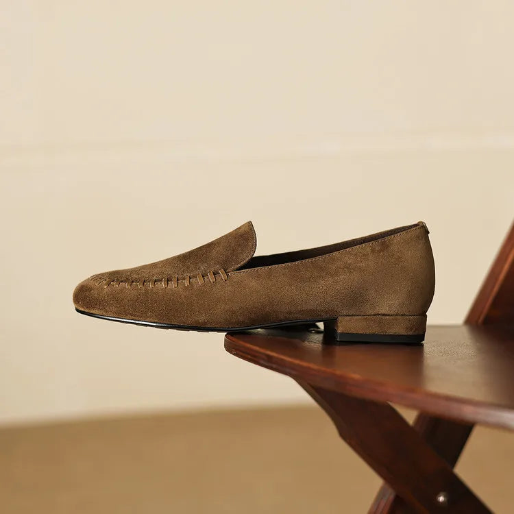 New Spring Autumn Genuine Leather Women Shoes Fashion Round Toe Loafers Shoes for Women Low Heels Women Pumps Ladies Shoes