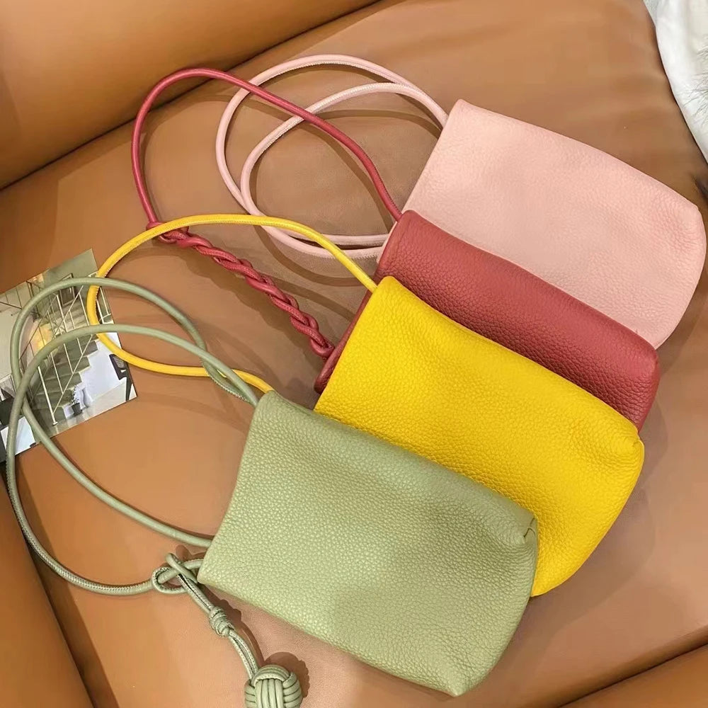 حقيبة كروس صغيرة من الجلد الطبيعي للنساء، حقيبة هاتف محمولة بنقشة أحرف أولية مخصصة، حقيبة يد منسوجة يدويًا، حقيبة يد صغيرة للسيدات، محفظة صغيرة قابلة للتخصيص 