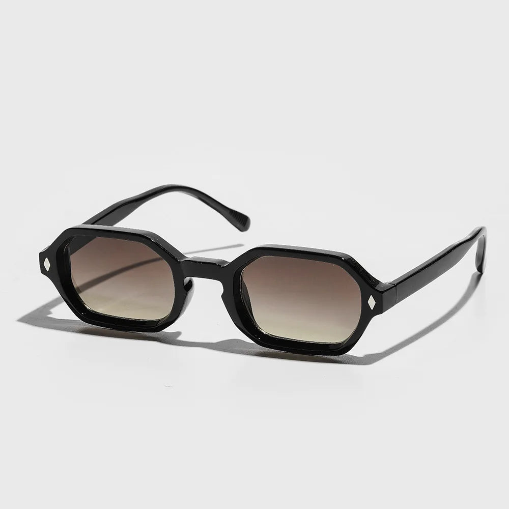 Men's and Women's Fashion Small Square Frame Sunglasses Outdoor Sports Shades UV400 Luxury Brand Design Popular Sun Glasses