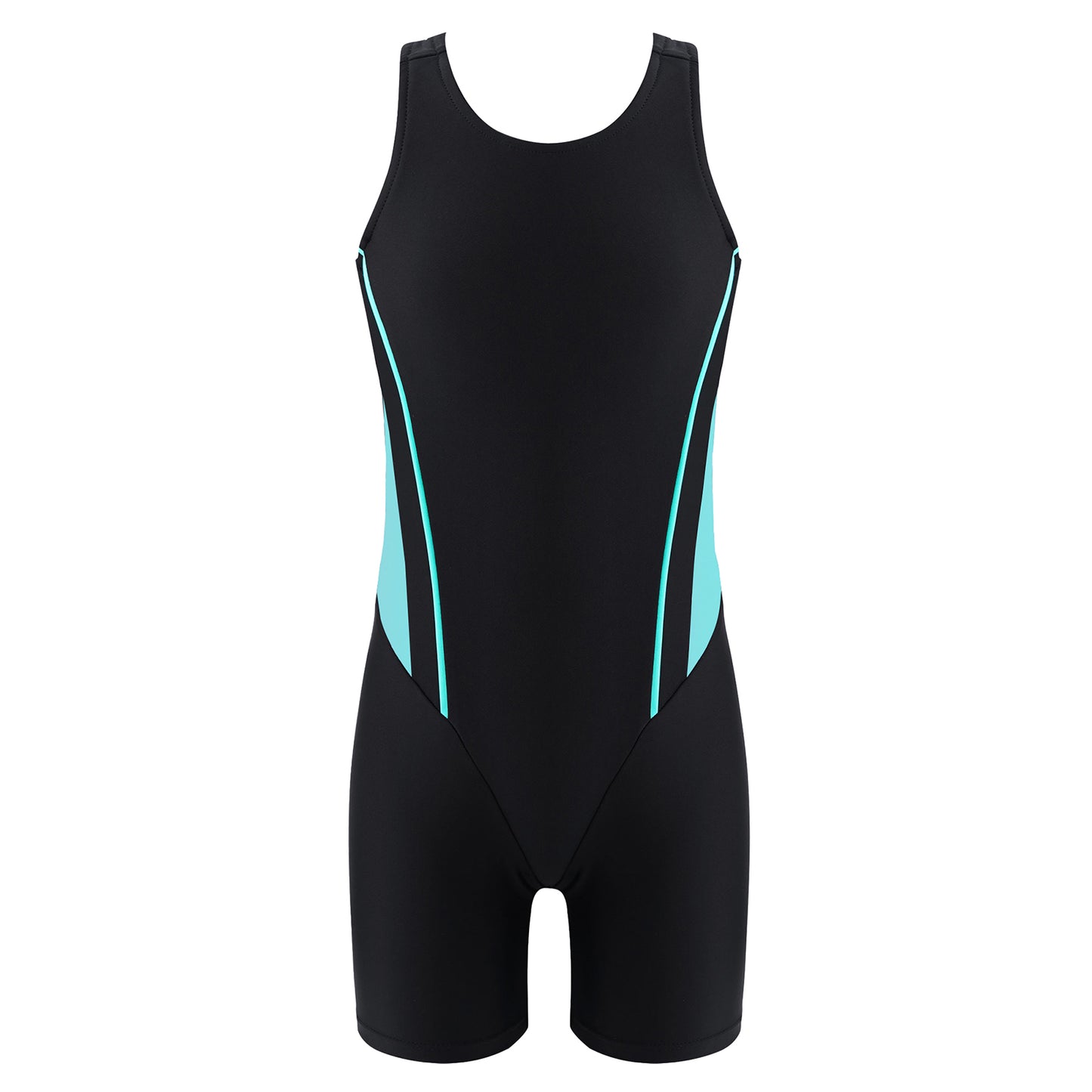 Kids Girls Legsuit Swimsuit Sleeveless One Piece Swimwear Sports Rashguard Shorty Wetsuit Surfing Swimming Jumpsuit Bodysuit