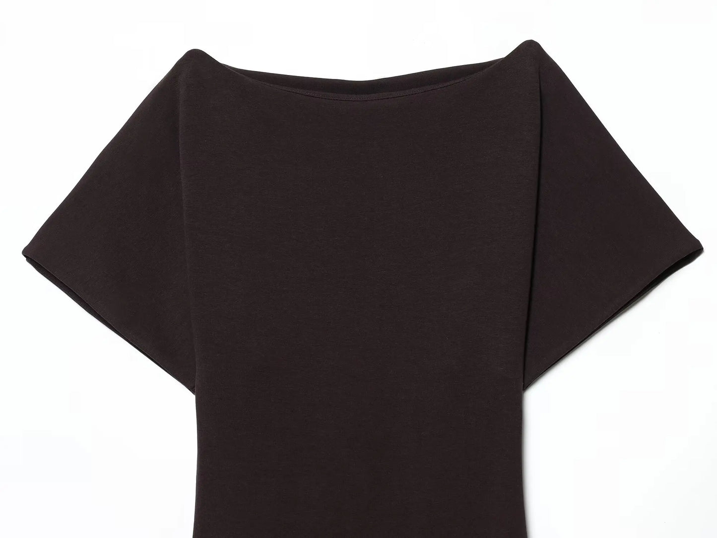 HH 2026 Women Summer Fashion Solid Midi Dress Side Zipper Pleated Woman Ship-type Short Sleeved Stitching Holiday Party Dress