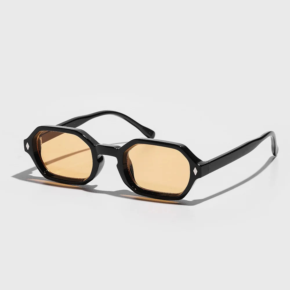 Men's and Women's Fashion Small Square Frame Sunglasses Outdoor Sports Shades UV400 Luxury Brand Design Popular Sun Glasses