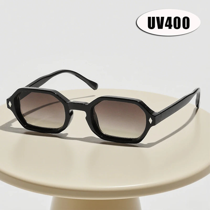 Men's and Women's Fashion Small Square Frame Sunglasses Outdoor Sports Shades UV400 Luxury Brand Design Popular Sun Glasses