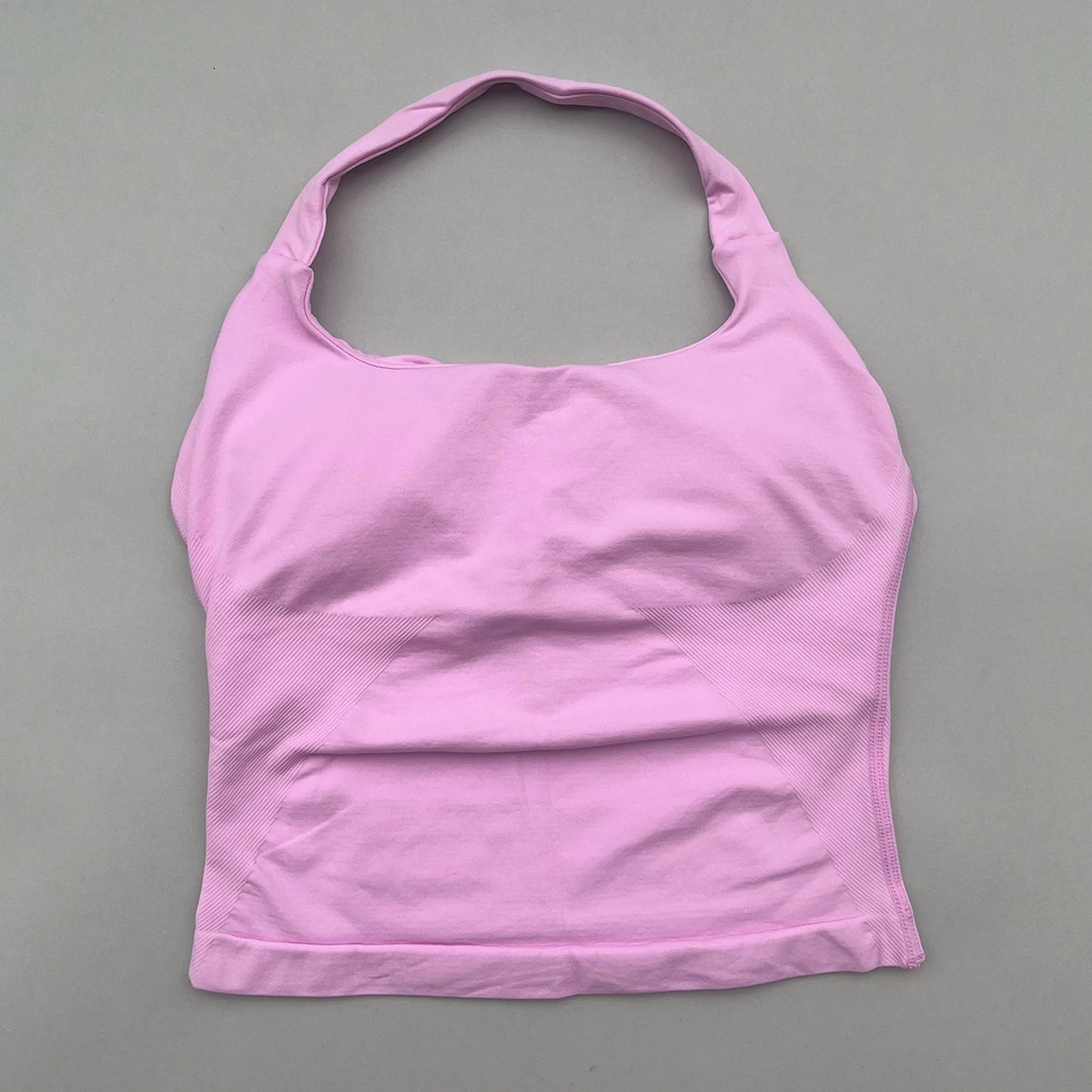 طقم يوغا نسائي بدون شعار، توب قصير وملابس رياضية، ملابس رياضية، لياقة بدنية، طقم مكون من قطعتين، للجري 