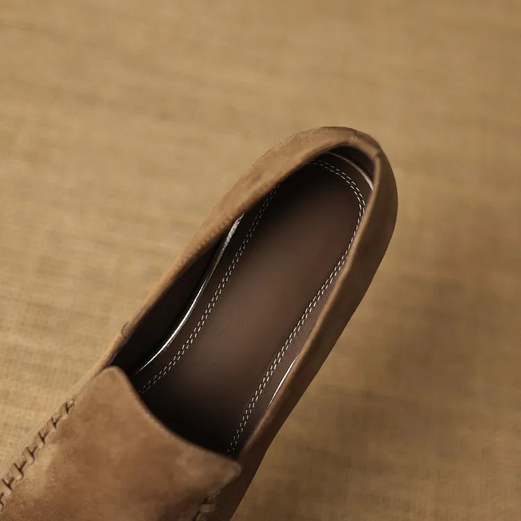 New Spring Autumn Genuine Leather Women Shoes Fashion Round Toe Loafers Shoes for Women Low Heels Women Pumps Ladies Shoes