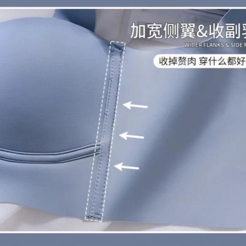 3 قطع حمالة صدر مريحة للنساء صيفية من الحرير الجليدي على شكل صدرية ملابس داخلية للبنات بدون أسلاك مجمعة قطعة واحدة حمالة صدر رافعة للأعلى 