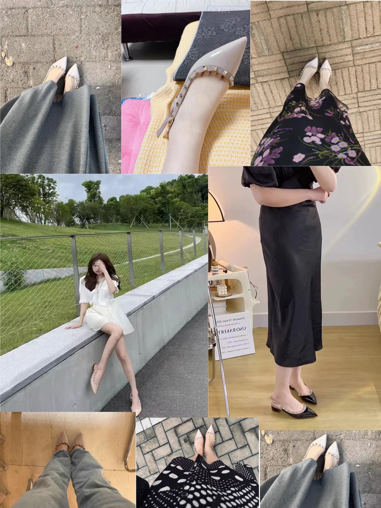 【Measure Your Feet Length Before Order】Rivets Back Strap Luxury Designer Women Elegant Sandals Block High Heel Shoes 121-CHC-33
