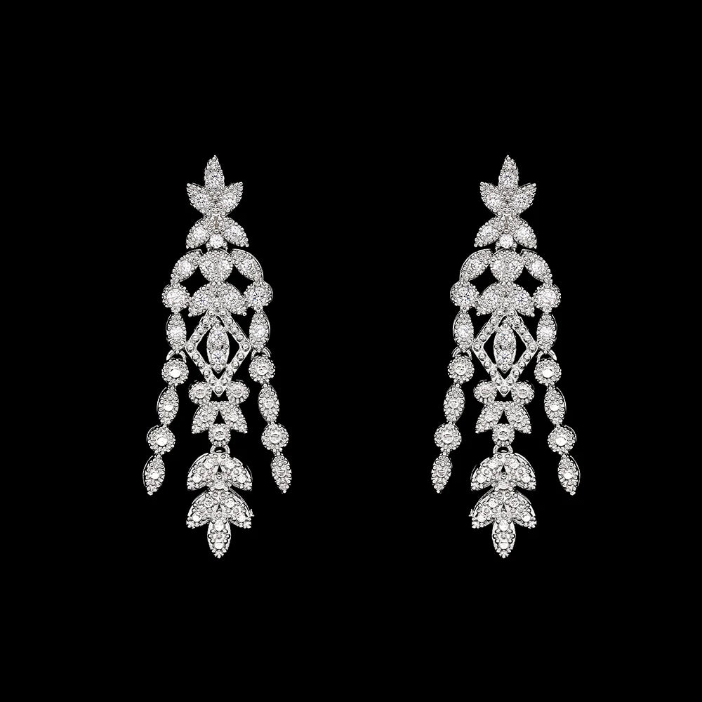Luxury Bridal 4PCS Necklace Set for Women Dubai Saudi Party Cubic Zirconia Wedding Jewelry Sets Jewellery Accessories
