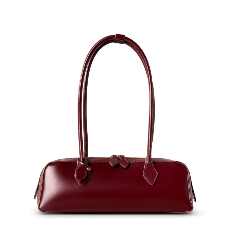 Hot Sale Genuine Leather Bag Woman Luxury Bag Korean Vintage Long Shoulder Bag Handbags Ladies Underarm Bags Travel Bag