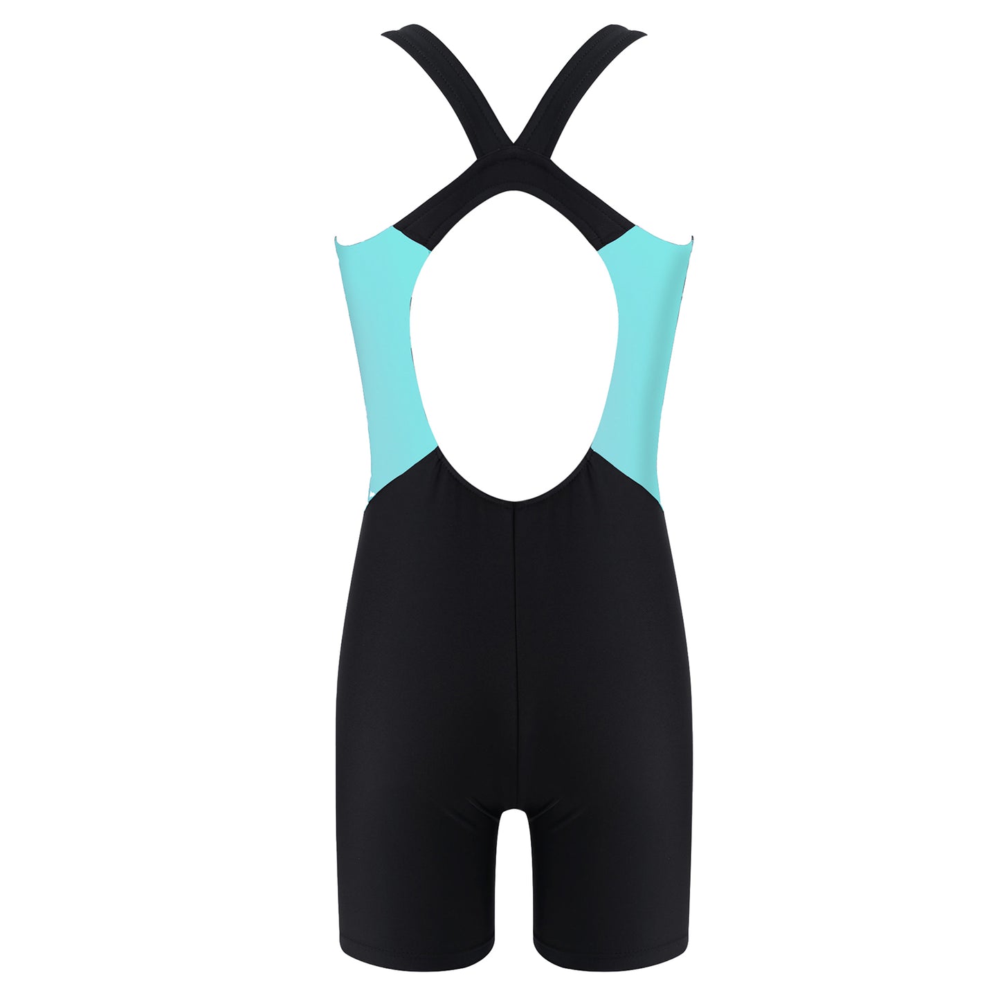 Kids Girls Legsuit Swimsuit Sleeveless One Piece Swimwear Sports Rashguard Shorty Wetsuit Surfing Swimming Jumpsuit Bodysuit