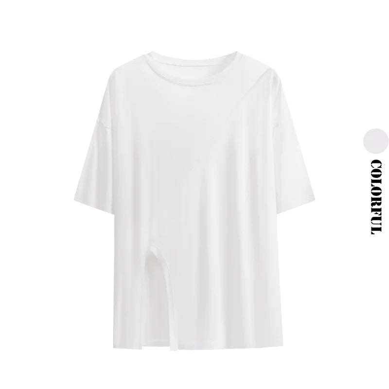 قمصان يوغا صيفية رفيعة للنساء من DRUR، فضفاضة وجيدة التهوية، مع فتحات جانبية، تي شيرت رياضي خفيف الوزن للجري، ملابس رياضية 