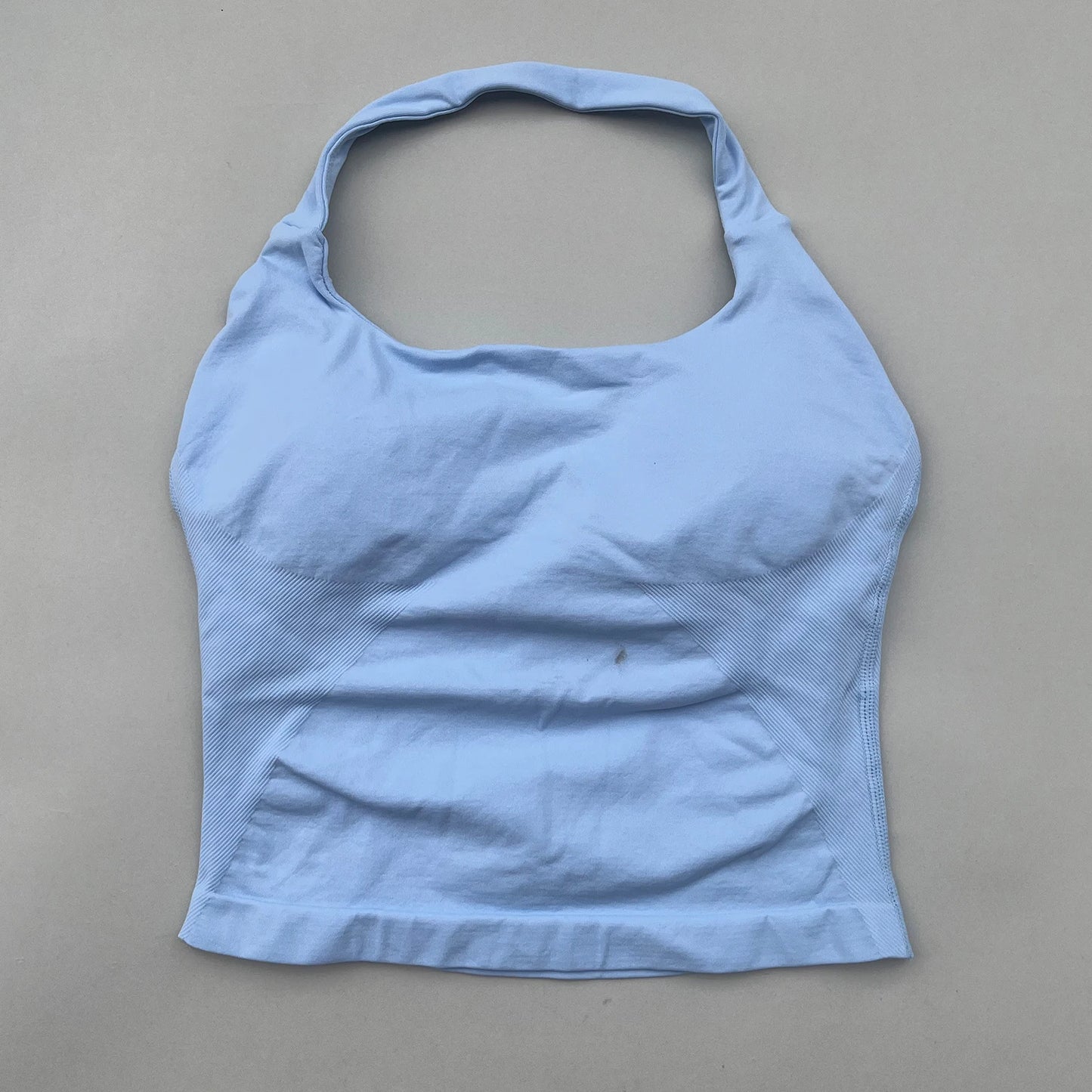 طقم يوغا نسائي بدون شعار، توب قصير وملابس رياضية، ملابس رياضية، لياقة بدنية، طقم مكون من قطعتين، للجري 