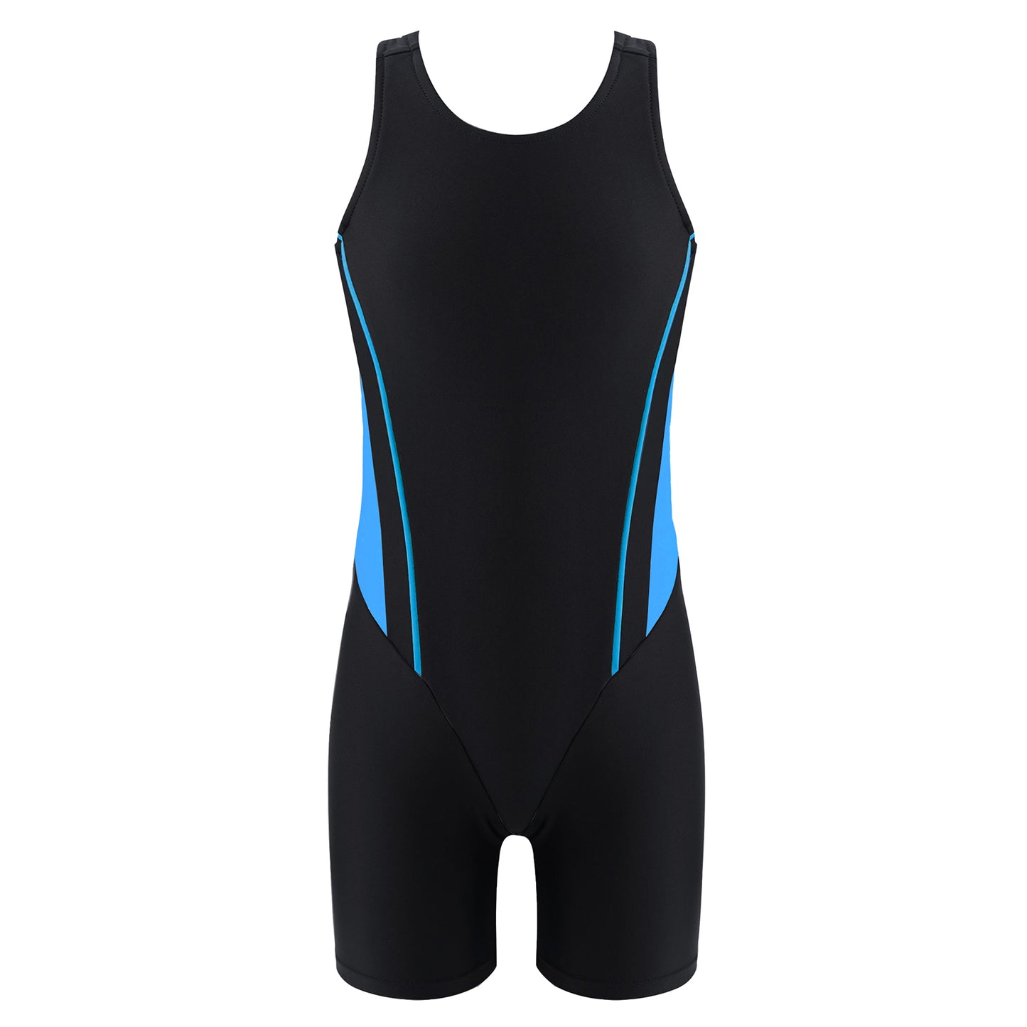 Kids Girls Legsuit Swimsuit Sleeveless One Piece Swimwear Sports Rashguard Shorty Wetsuit Surfing Swimming Jumpsuit Bodysuit