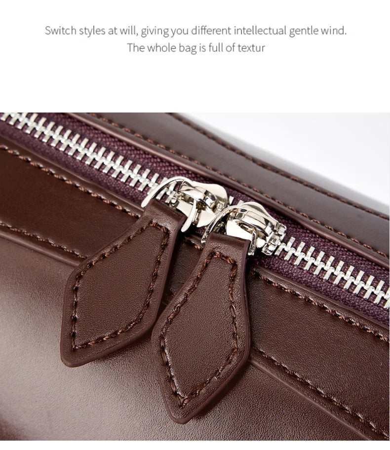 Hot Sale Genuine Leather Bag Woman Luxury Bag Korean Vintage Long Shoulder Bag Handbags Ladies Underarm Bags Travel Bag