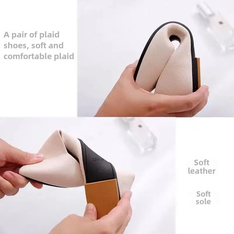 أحذية نسائية ربيعية 2024 مسطحة بمقدمة مدببة وأحذية بدون كعب متعددة الاستخدامات ذات نعل ناعم وأحذية كاحل ضحلة للنساء الحوامل 