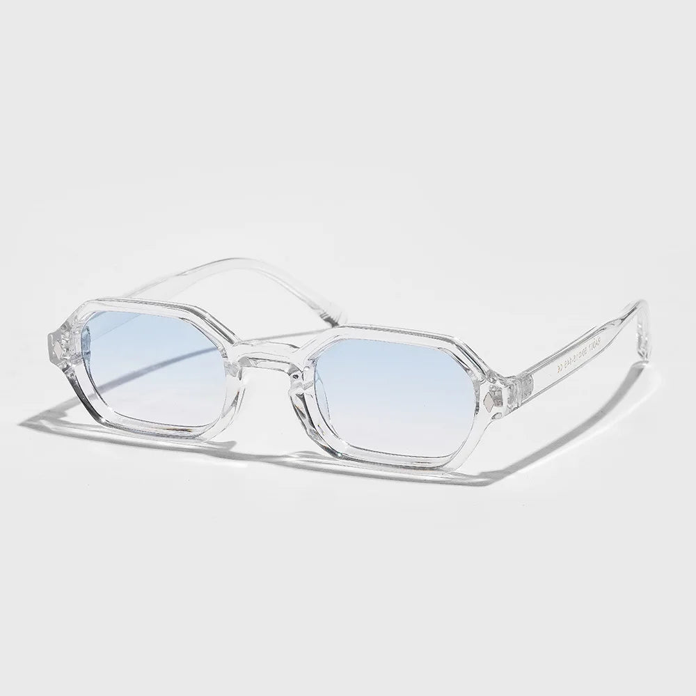 Men's and Women's Fashion Small Square Frame Sunglasses Outdoor Sports Shades UV400 Luxury Brand Design Popular Sun Glasses