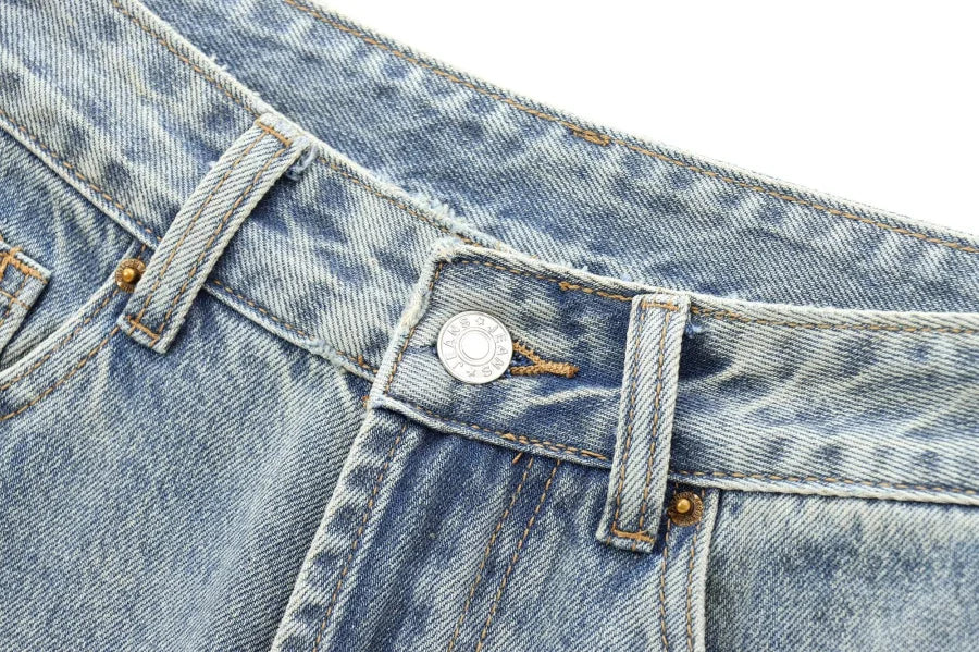 TRAF Wide-leg high-waisted jeans  women's classic everything with five pockets washed soft comfortable ultra-long jeans6045022
