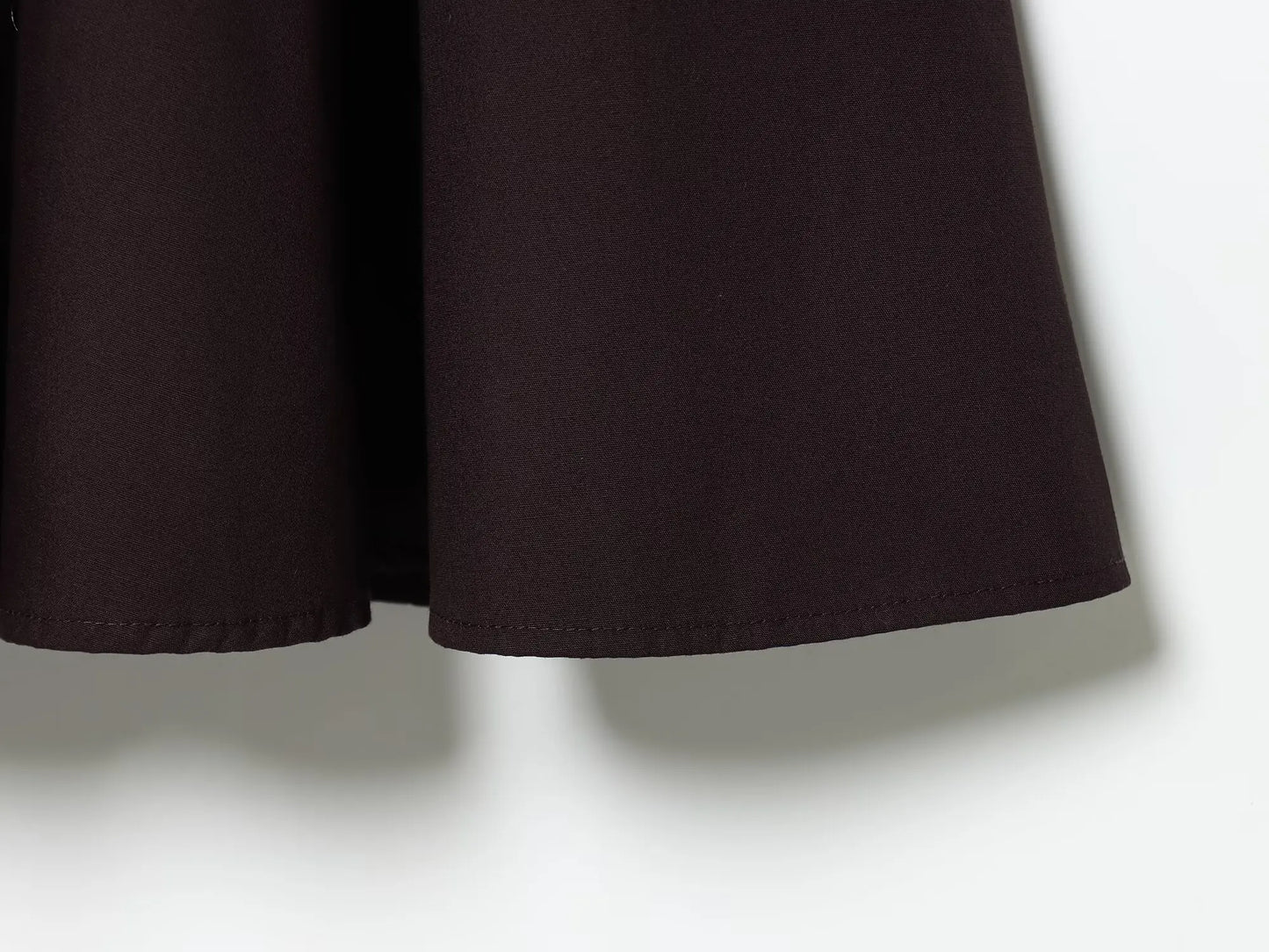 HH 2026 Women Summer Fashion Solid Midi Dress Side Zipper Pleated Woman Ship-type Short Sleeved Stitching Holiday Party Dress