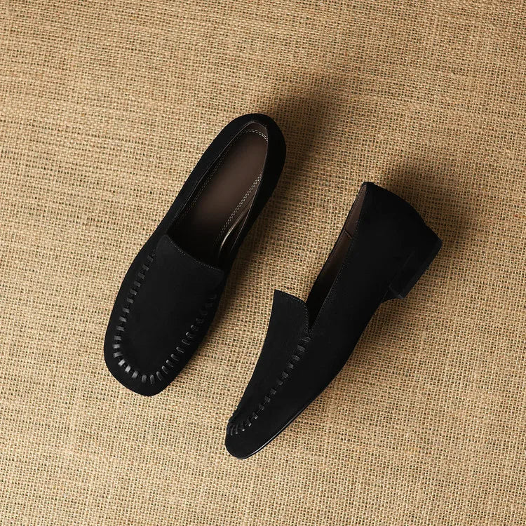 New Spring Autumn Genuine Leather Women Shoes Fashion Round Toe Loafers Shoes for Women Low Heels Women Pumps Ladies Shoes