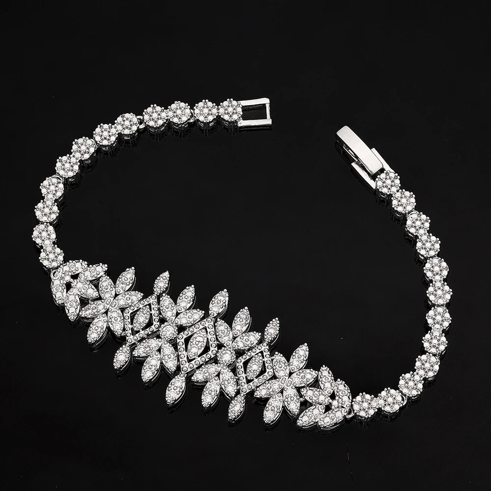 Luxury Bridal 4PCS Necklace Set for Women Dubai Saudi Party Cubic Zirconia Wedding Jewelry Sets Jewellery Accessories