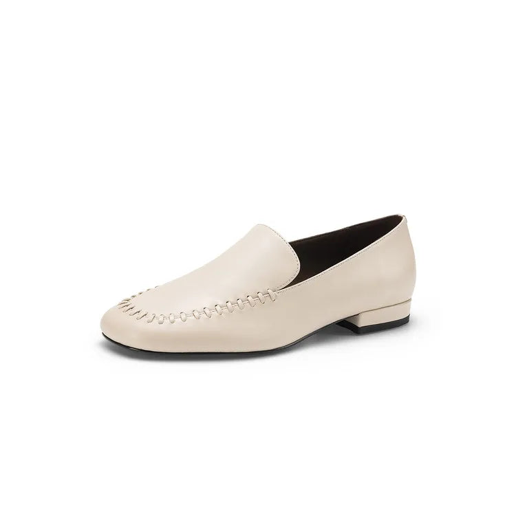 New Spring Autumn Genuine Leather Women Shoes Fashion Round Toe Loafers Shoes for Women Low Heels Women Pumps Ladies Shoes