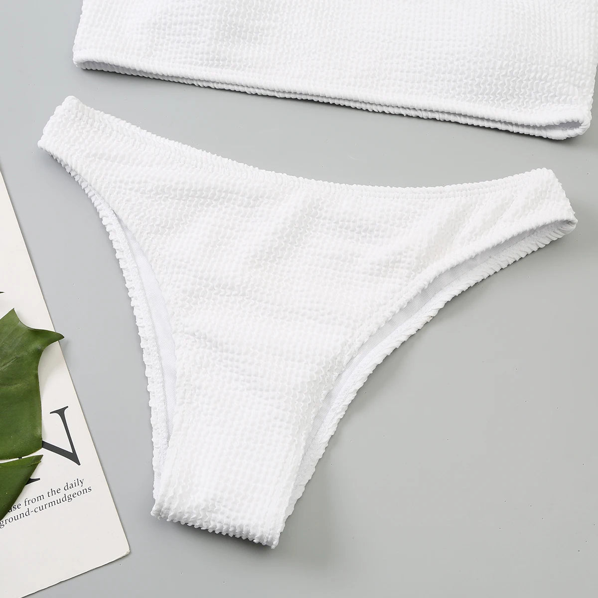 One Shoulder Bikinis 2025 Women Sexy Swimwear Female Brazilian Swimsuit Solid Beachwear Bathers Bathing Swimming Swim Suit